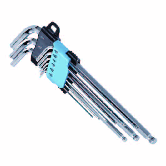 Ball Point Hex Key Wrench Set- Extra Long